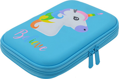 

Minaar Premium Large EVA Stationery Box For Boys & Girls 7D Hardtop Unicorn Printed Pencil Box Art EVA Pencil Box(Set of 1, Light Blue, Multicolor)