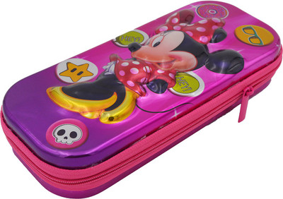 

Quickk Designer Multipurpose Pencil Box 7D Minnie Print Art Plastic Pencil Box(Set of 1, Multicolor)