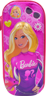 

Minaar 7D Pencil Box (Pouch) Barbie Print Stationery Box Art Plastic Pencil Box(Set of 1, Pink, Multicolor)