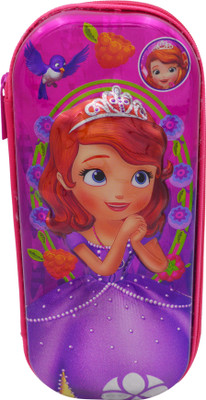 

Minaar Pencil Box (Pouch) 7D Sofia Print Pencil Box Art Plastic Pencil Box(Set of 1, Purple, Multicolor)