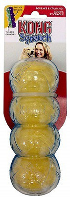 

kong Sqrunch Dumbbell Dog Toy, Large Rubber Chew Toy For Dog