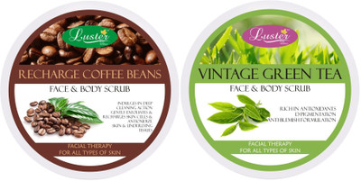 

Luster Recharge Coffee Bean + Vintage Green Tea Face & Body Cream Scrub(400 g)