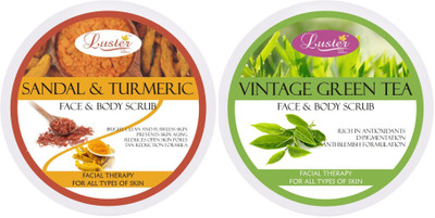 

Luster Sandal & Turmeric + Vintage Green Tea Face & Body Cream Scrub(400 g)