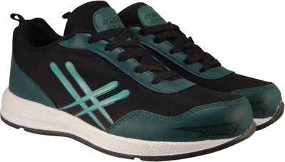 

Action Synergy Men's 7251 Black/ParrotGreen Sports Walking Shoes For Men(Black, Green