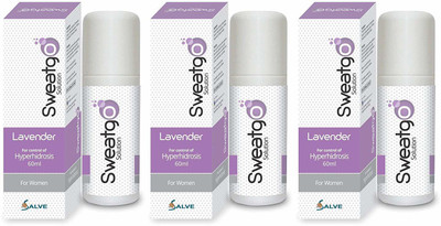 

SALVE Sweatgo Anti perspirant Hyperhidrosis Sweat Free Healthy Skin For women in Exclusive Fragrance - Lavender,60 ml Sweat Pads