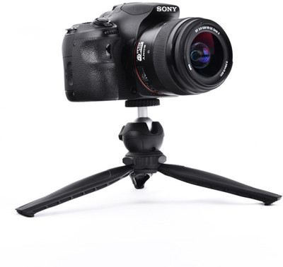 

Techlife Solutions MT-20 TableTop - Portable - Foldable Tripod for DSLR & Digital Cameras and Mobile Phones Tripod(Black, Supports Up to 1200 g)
