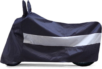 Road Emperor Two Wheeler Cover for Suzuki(Sling Shot Plus, Blue, White)
