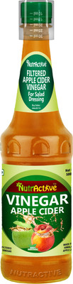 NutrActive Apple Cider -Unflavored & Filtered gultan free Vinegar(500 ml)
