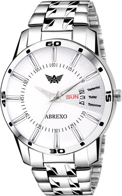 

Abrexo Abx1457WHT Gents Exclusive Royal Signature Day and date Series Watch - For Men