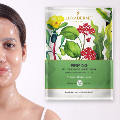 

LuxaDerme LuxaDerme Bio Cellulose Firming Face Sheet Mask (25ml)(25 ml)