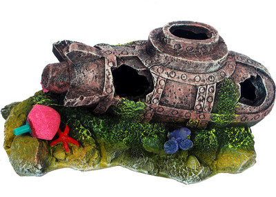 

Aquapetzworld Aquarium Ornaments | Realistic Looking Submarine Shipwreck Aquarium Decorations | Eco-friendly Resin Material Fish Tank Decorations Accessories for Freshwater Saltwater|Easily Hide Small Fishes Laterite Unplanted Substrate(Brown)
