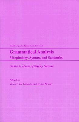 Grammatical Analysis(English, Paperback, unknown)