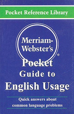 Merriam-Webster'S Pocket Guide To English Usage PB(English, Paperback, Goyal Pubs)
