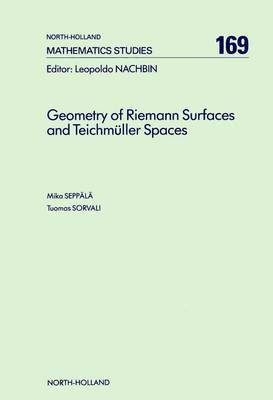 Geometry of Riemann Surfaces and Teichmuller Spaces(English, Electronic book text, Seppala M)