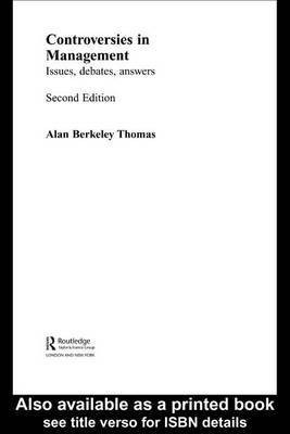 Controversies in Management(English, Electronic book text, Thomas Alan B)