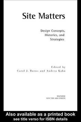 Site Matters(English, Electronic book text, Burns Carol)