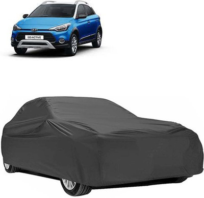 A+ RAIN PROOF Car Cover For Hyundai i20 Active (Without Mirror Pockets)(Grey)