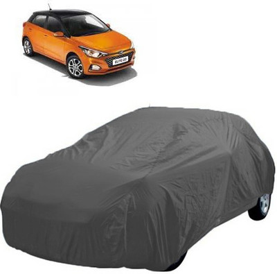 A+ RAIN PROOF Car Cover For Hyundai Elite i20 (Without Mirror Pockets)(Grey)