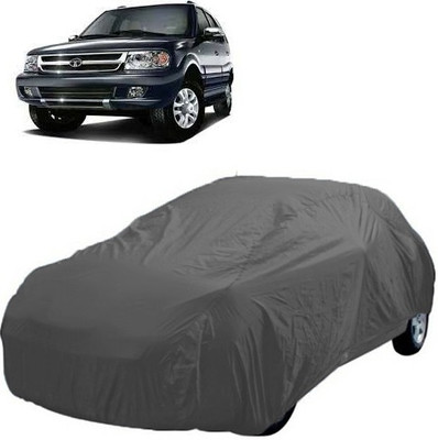 A+ RAIN PROOF Car Cover For Tata Safari Dicor (Without Mirror Pockets)(Grey)