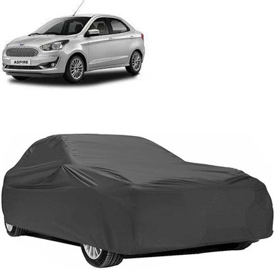 A+ RAIN PROOF Car Cover For Ford Figo Aspire (Without Mirror Pockets)(Grey)