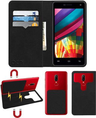 ACM Flip Cover for Iball Andi 5t Cobalt 2(Black, Cases with Holder, Pack of: 1)