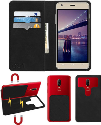ACM Flip Cover for Intex Aqua Life 3(Black, Cases with Holder, Pack of: 1)