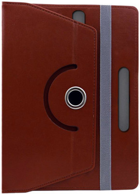 Fastway Book Cover for iBall Slide Q27 4G 10.1 inch(Brown, Cases with Holder)