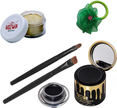 

Vozwa Golden Shimmer Powder, Gel eyeliner with band(Set of 3)