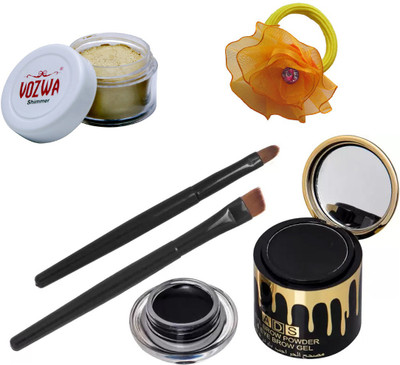 

Vozwa Golden Shimmer Powder, Gel eyeliner with band(Set of 3)