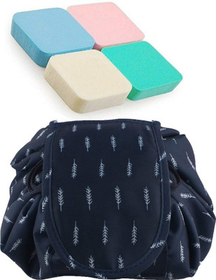 

Glowing Buzz Combo Portable Lazy cosmetic storage bag & Makeup Sponge Puff Foundation Blender(Set of 2)