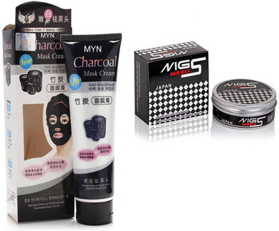 

Myn Charcoal Peel off Mask With MG5 hair Wax (Set of 2)(Set of 2)