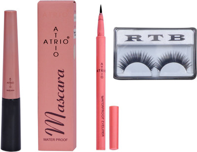 

RTB Atriocombo of Mascara,Pen Eyeliner with false eyelash(Set of 3)