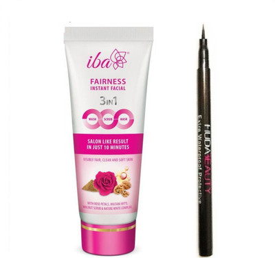 

iba halal care Iba Halal care Instant Facial 3 in 1 with waterproof eyeliner(Set of 2)
