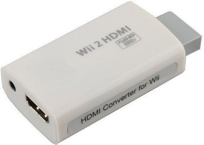 

Tobo Wii to HDMI 1080P HD Output Converter, Supports All Wii Display Modes, HDMI Upscale to 1080p Output.(White) HDMI Adapter(Compatible with Gaming Console, Monitor, TV, White)