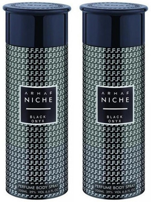 

Armaf Black Onyx Body Spray - For Men(200 ml, Pack of 2)