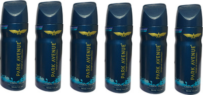 

Park Avenue COOL STORM ( PACK OF 6) Deodorant Spray - For Men(150 ml, Pack of 6)