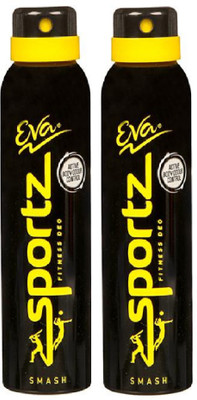 

EVA Smash Sportz Set Of 2 (125 ml X 2 Pc) Deodorant Spray - For Men & Women(250 ml, Pack of 2)