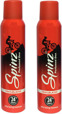 

SPINZ TRAIL BLAZER (PACK OF 2) Deodorant Spray - For Women(150 ml, Pack of 2)