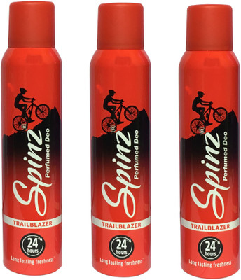 

SPINZ TRAIL BLAZER (PACK OF 3) Deodorant Spray - For Women(150 ml, Pack of 3)