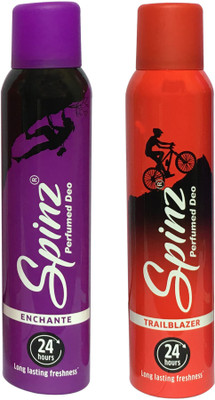 

SPINZ ENCHANTE & TRAIL BLAZER (PACK OF 2) Deodorant Spray - For Women(150 ml, Pack of 2)