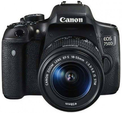 

Canon EOS 750 D DSLR Camera Body with Single Lens: 18-55mm (16 GB SD Card + Camera Bag)(Black)