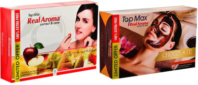 

Topmax real aroma Facial Kit Combo : Mix Fruit & Chocolate spa facial Kit 620 ml(Set of 2)