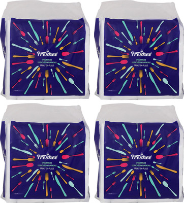 

Freshee 100 Pulls 1 Ply Tissue Luncheon Napkin That Offers A Fresh Soft And Hygienic Experience(Pack of 100)