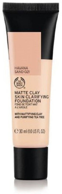 

The Body Shop Matte Clay Skin Clarifying Foundation(Color072 Santiago Walnut)