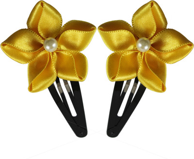 

Threads N Ribbons Yellow Ribbon Flower Tic Tac Clip(Yellow)