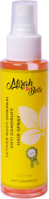 

Mirah Belle Naturals Vetiver Root – Shikakai Anti – Dandruff Hair Spray Hair Fragrance Spray(100, Transparent)