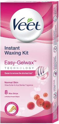 

Veet .Veet Full Body Waxing Kit for Normal Skin 8 Strips Strips(8 Strips)