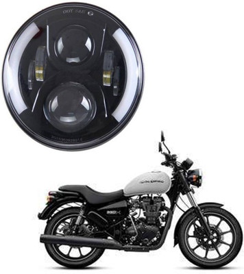 RWT Half Ring Round LED Headlight-715 Headlight Motorbike LED for Royal Enfield (12 V, 75 W)(Thunderbird 350, Pack of 1)