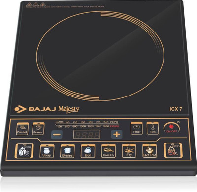 

Bajaj MAJESTY INDUCTION COOKER ICX 7 Induction Cooktop(Black, Push Button)