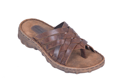 

Mardi Gras Boys Slip-on Thong Sandals(Brown, Tan